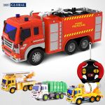 Mô hình xe cứu hỏa, xe môi trường, xe công trường có khiển từ xa WY1006/WY1002