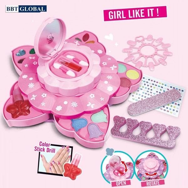 Đồ chơi mỹ phẩm trang điểm thật an toàn cho bé gái mã 022