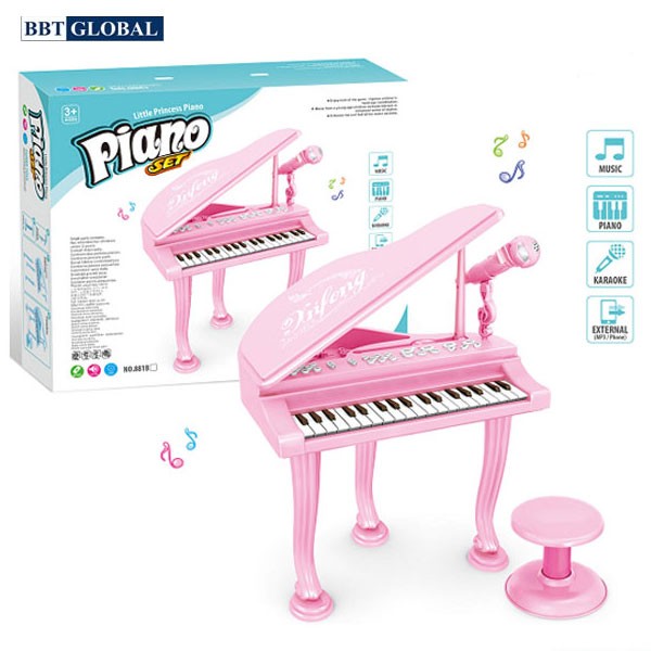 Đồ chơi đàn Piano 37 phím có ghế ngồi cho bé 881B