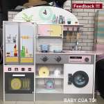 Bộ đồ chơi nấu ăn gỗ cao cấp Cỡ Đại nhiều chức năng MSN19033