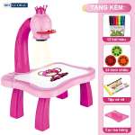 Bộ đèn bàn máy chiếu học vẽ thông minh size to cho bé YM6776