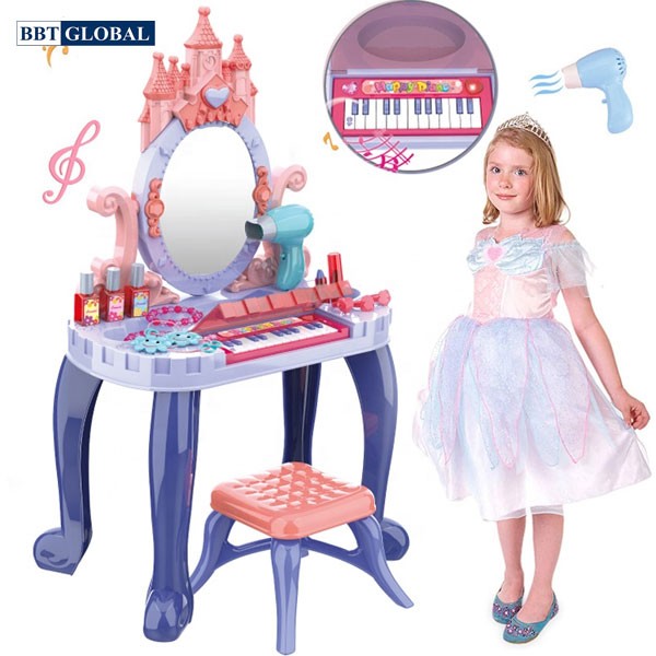 Bàn trang điểm lâu đài kèm đàn Piano cho bé 661-136