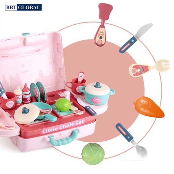 Bộ đồ chơi nấu ăn 3 trong 1 cho bé BBT Global 008-971