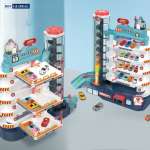 Đồ chơi mô hình đường ray kỳ thú- Garage ô tô tự động 5 tầng 3302A
