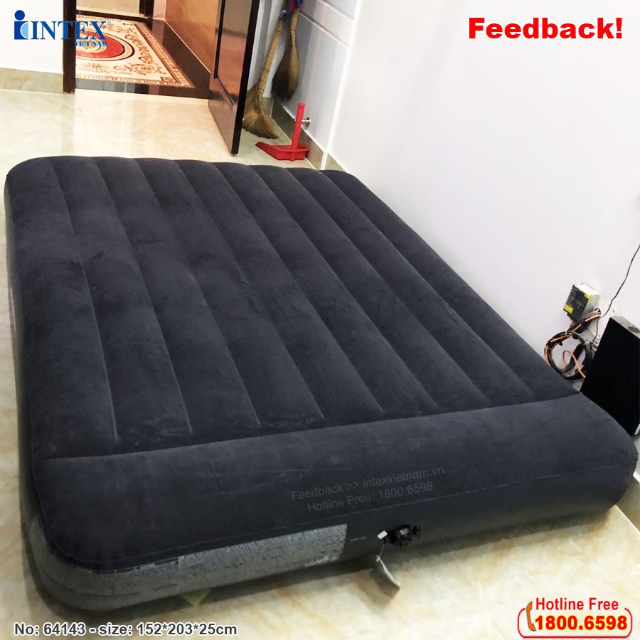 Combo 2 đệm hơi công nghệ mới INTEX tích hợp gối đầu