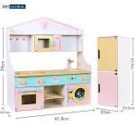 Set bếp gỗ nấu ăn cao cấp kèm tủ đồ 2 tầng MSN19031