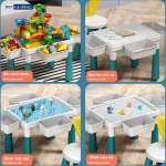 Bộ bàn ghế xếp hình LEGO đa năng kèm 105 chi tiết xếp hình cỡ lớn UG401-2