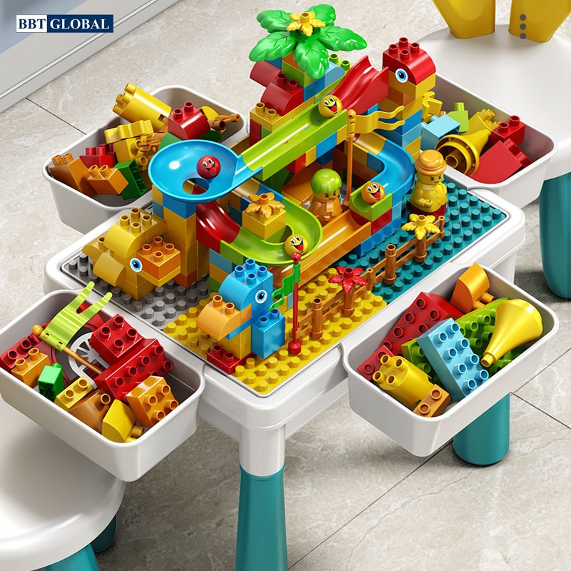 Bộ bàn ghế xếp hình LEGO đa năng kèm 105 chi tiết xếp hình cỡ lớn UG401-2