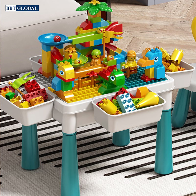Bộ bàn ghế xếp hình LEGO đa năng kèm 105 chi tiết xếp hình cỡ lớn UG401-2