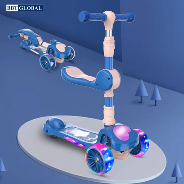 Xe trượt Scooter BBT Global 2 trong 1 có đèn và nhạc SK1306N