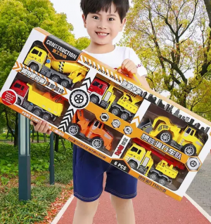 Bộ 6 xe công trình cỡ lớn cho bé XLQ-6C
