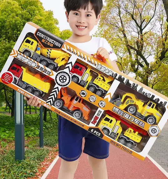Bộ 6 xe công trình cỡ lớn cho bé XLQ-6C