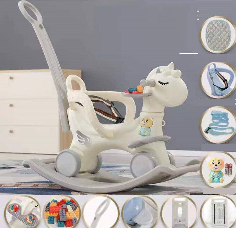 Ngựa bập bênh kết hợp chòi chân 8in1 RK-514B