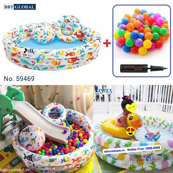 COMBO bể bóng KHUYẾN MẠI khi mua kèm cầu trượt
