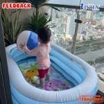 Bể bơi phao 3 tầng INTEX hình Oval 57482 (163*107cm)