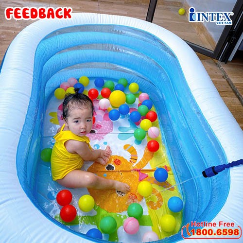 Bể bơi phao 3 tầng INTEX hình Oval 57482 (163*107cm)