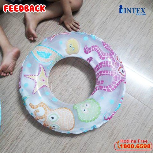 Phao bơi hoa trong suốt 51cm INTEX 59230