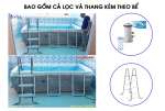 Bể bơi khung kim loại chịu lực cao cấp PREMIUM dài 3m INTEX 26784