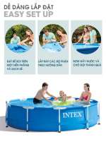 Bể bơi khung kim loại tròn 305*76cm INTEX 28200