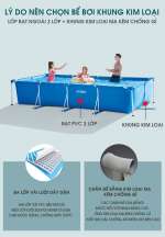 Bể bơi di động khung kim loại 3m*2m INTEX 28272
