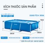 Bể bơi khung kim loại chữ nhật 3m*2m INTEX 28272