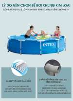 Bể bơi khung kim loại tròn 305*76cm INTEX 28200
