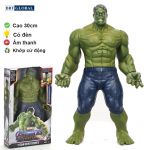 Đồ chơi mô hình siêu nhân 30cm có đèn và nhạc - Người khổng lồ xanh 21008-JR