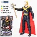 Đồ chơi mô hình siêu nhân 30cm có đèn và nhạc - Thần sấm Thor 21008-LS