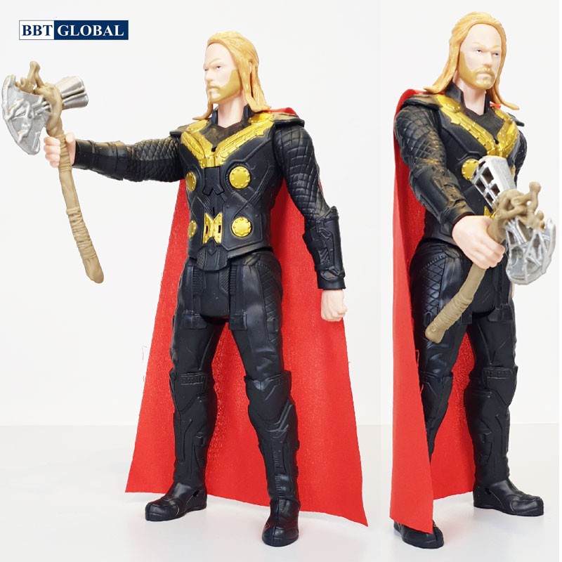 Đồ chơi mô hình siêu nhân 30cm có đèn và nhạc - Thần sấm Thor 21008-LS