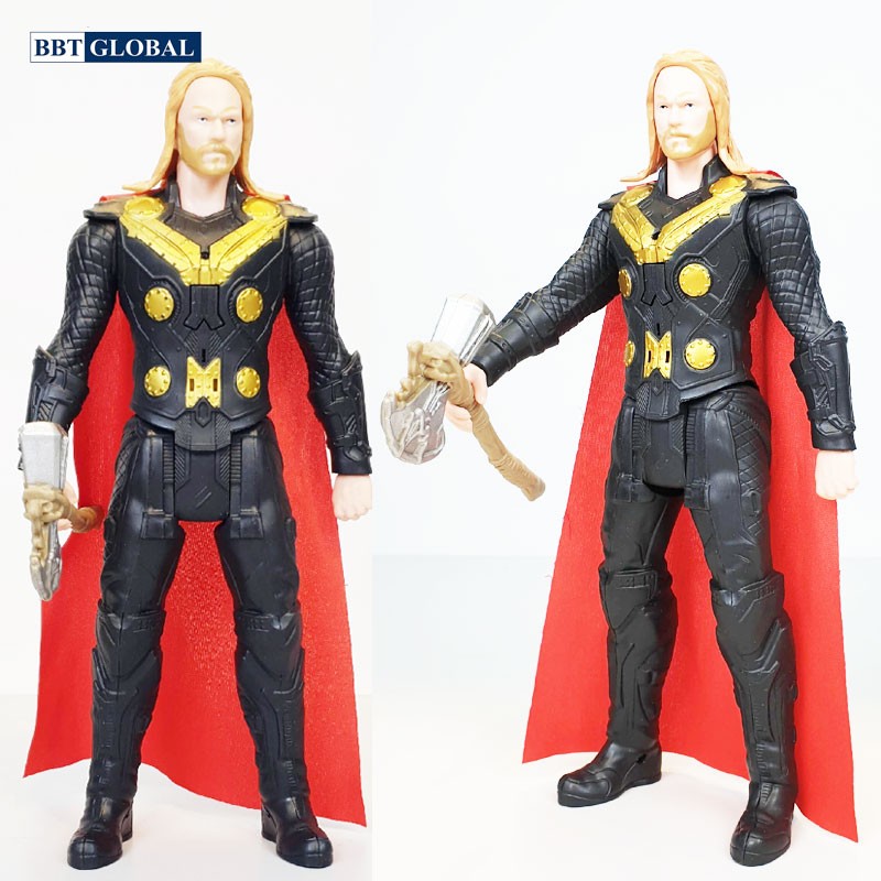 Đồ chơi mô hình siêu nhân 30cm có đèn và nhạc - Thần sấm Thor 21008-LS