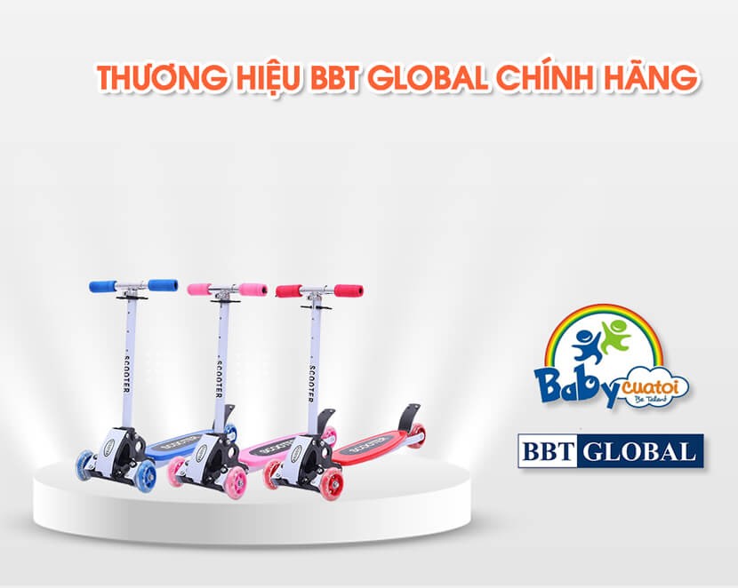 Xe trượt scooter 3 bánh cho bé BBT Global KM956A