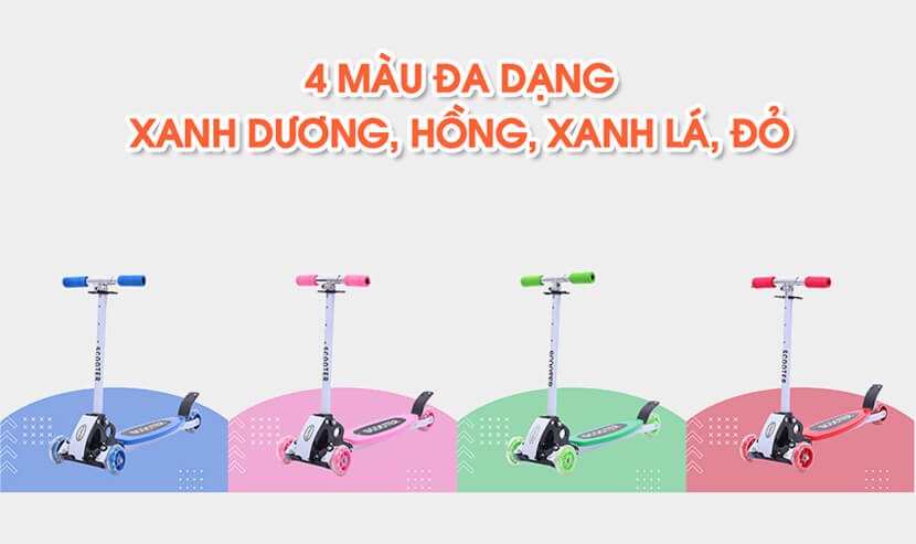 Xe trượt scooter 3 bánh cho bé BBT Global KM956A