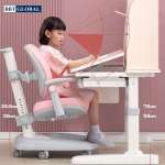 Bàn học chống gù chống cận BBT GLOBAL 120cm 2 mầu xanh/hồng BB203-120