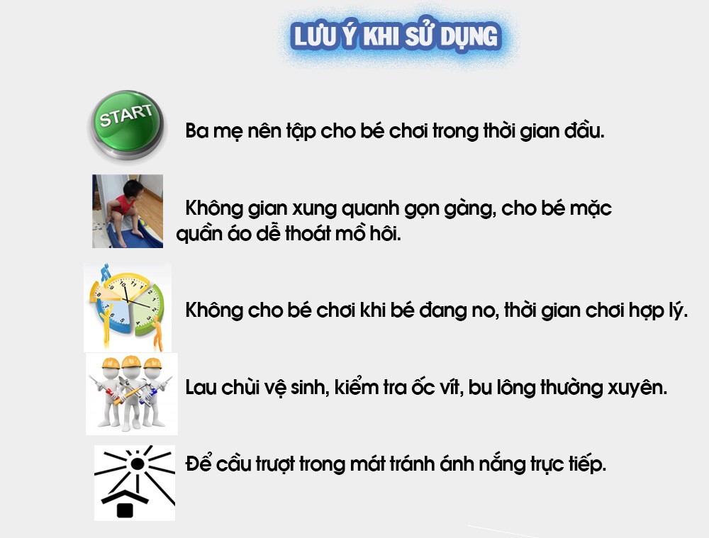 Cầu trượt đơn máng dài 1m8 bậc thang kín cho bé BBT GLOBAL BSL308