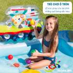 Bể bơi phao cầu trượt có cần câu cá intex 57162