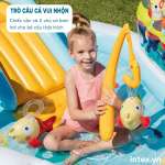 Bể bơi phao cầu trượt có cần câu cá intex 57162