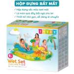 Bể bơi phao cầu trượt khủng long có vòi phun mưa INTEX 57166