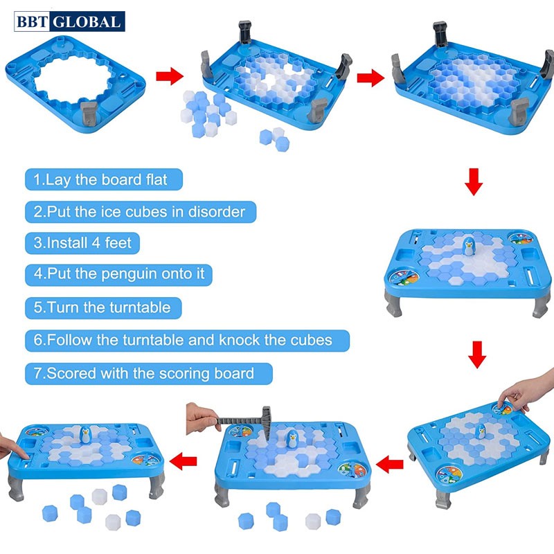 Đồ chơi phá băng giải cứu chim cánh cụt size lớn 1111-6