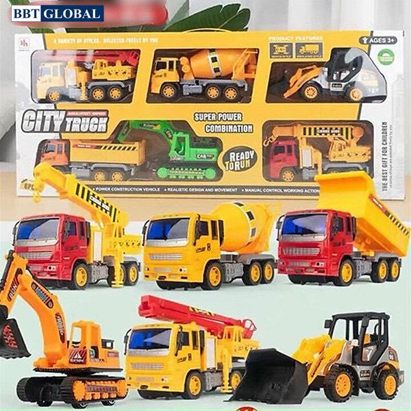 Trọn bộ 6 xe công trình cỡ lớn cho bé 1299-1
