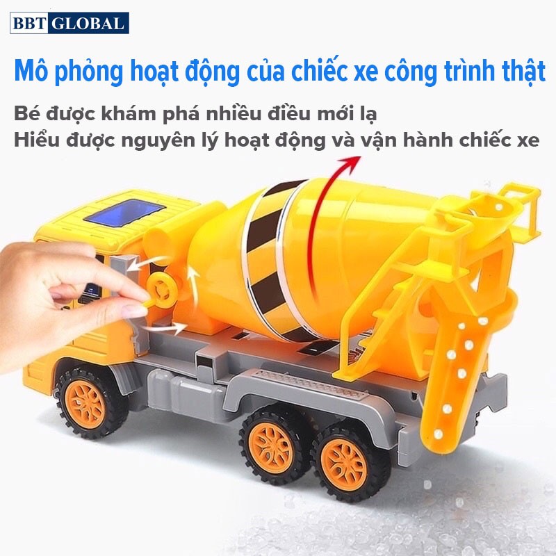 Trọn bộ 6 xe công trình cỡ lớn cho bé 1299-1