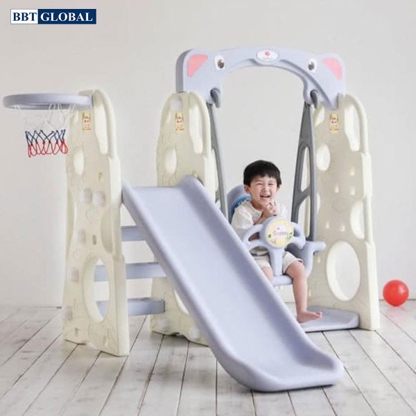 Cầu trượt xích đu Hàn Quốc 4 trong 1 CHD101