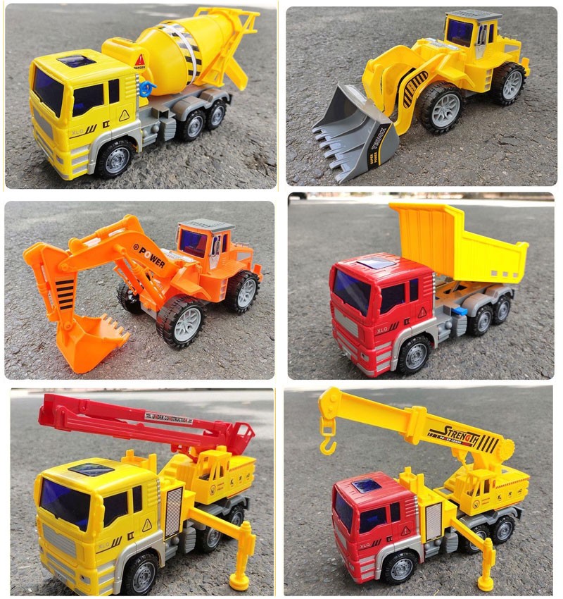Bộ 6 xe công trình cỡ lớn cho bé XLQ-6C