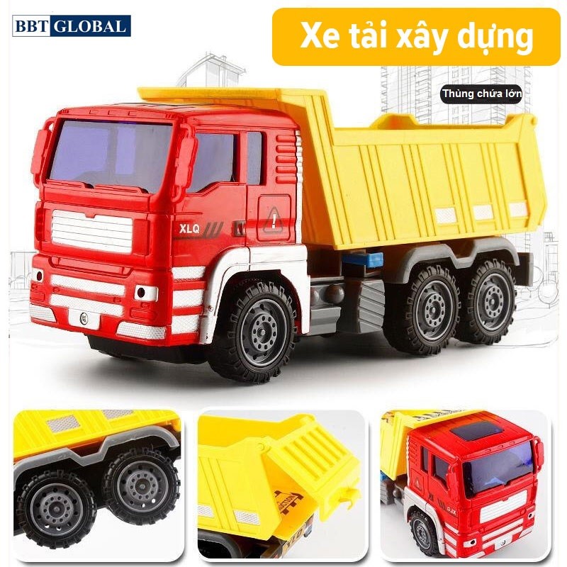 Bộ 6 xe công trình cỡ lớn cho bé XLQ-6C
