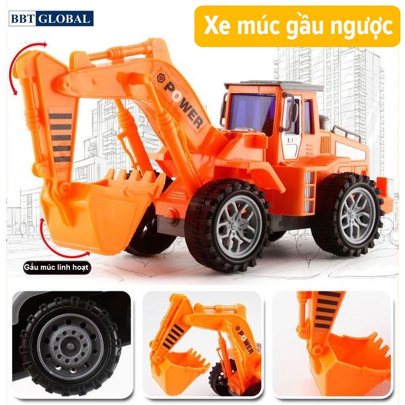 Bộ 6 xe công trình cỡ lớn cho bé XLQ-6C