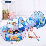 Nhà bóng chui ống 3 khoang đại dương xanh 1384 (535)