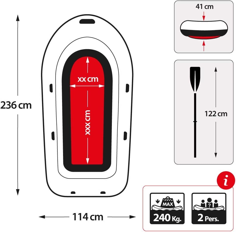Thuyền bơm hơi INTEX 68347 - Thuyền Seahawk 2 người