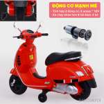 Xe máy điện trẻ em Vespa cỡ lớn nhất cho bé BBT-6116