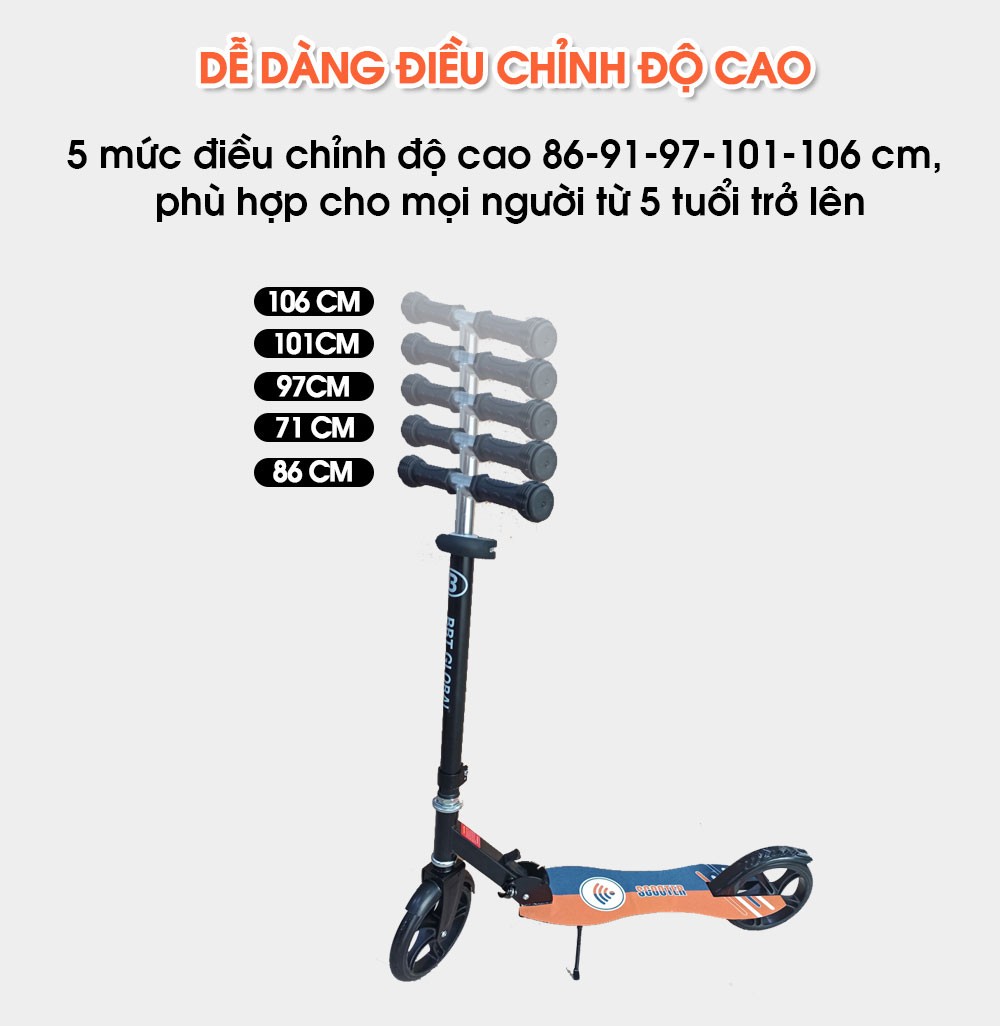 Xe trượt Scooter BBT Global cỡ lớn KM897A