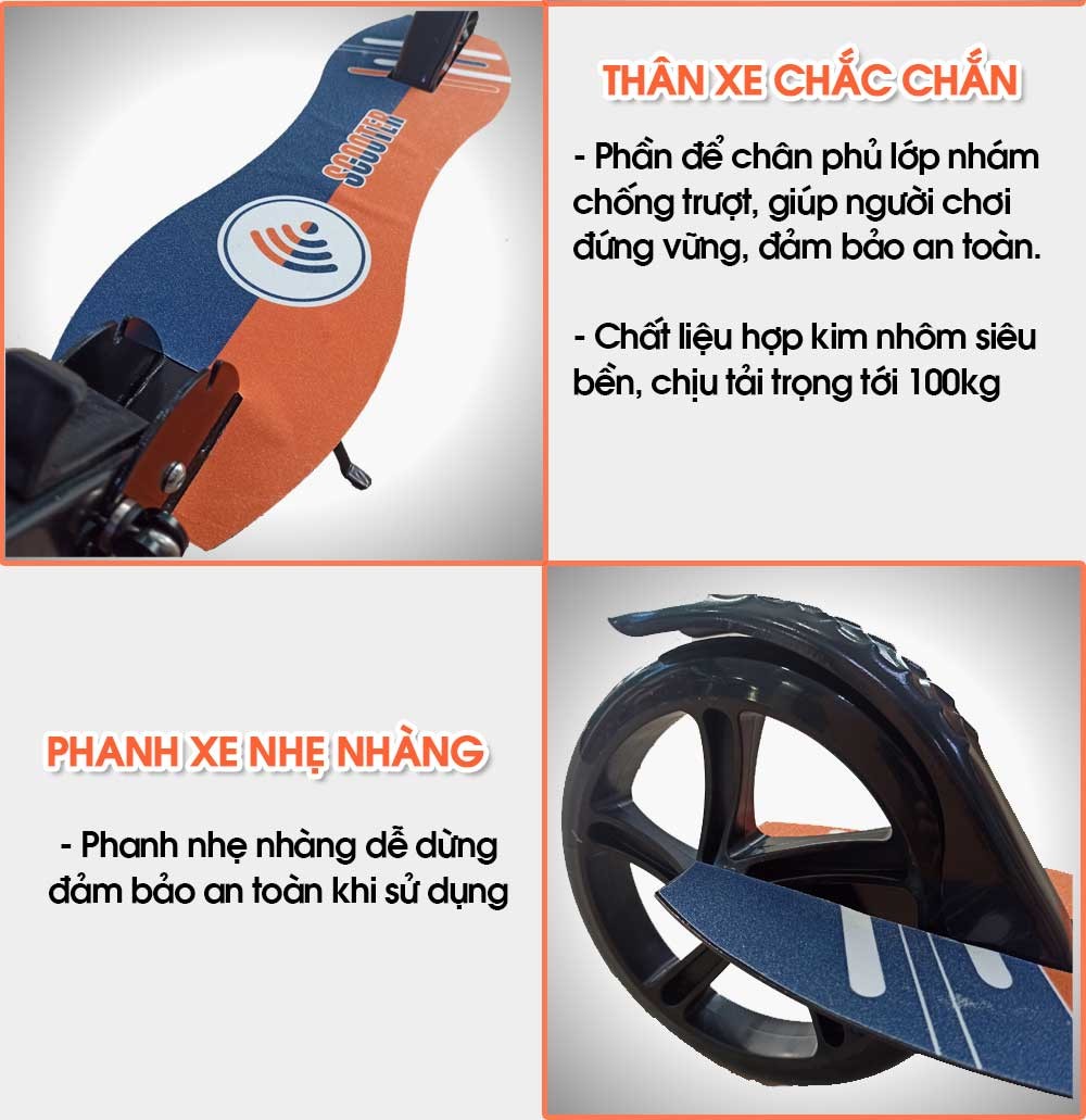 Xe trượt Scooter BBT Global cỡ lớn KM897A