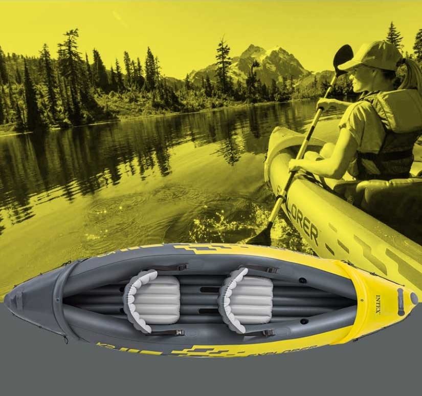 Thuyền kayak bơm hơi EXPLORER 2 người INTEX 68307